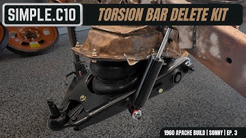 1960 APACHE | TORSION BAR DELETE KIT | Installing airbags on torsion bar control arms.