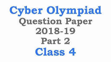 NCO Cyber Olympiad Class 4 Solved Questions Set B Part 2