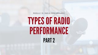 Celebrity Module 13: Types of Radio Performance - Radio Hosting, Commentating, and Moderating (Part 2) Net Worth