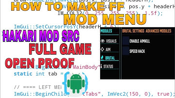 How to make free fire Mod menu || paid src Free।FF & FF Max in AIDE Pro