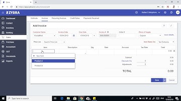 How to Add Customer wise Rate in Invoice (Zybra Accounting Software)
