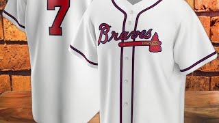 Atlanta Braves Dansby Swanson Printed Baseball Jersey Size S-5XL MLB Merchandise
