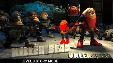 Killer bean unleashed level 3 story mode | Story mode level 3 killer bean
