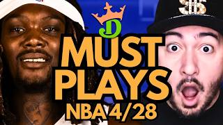NBA DFS Tuesday 4/28 (DraftKings NBA MUST PLAYS) | NBA DFS Picks + Bets