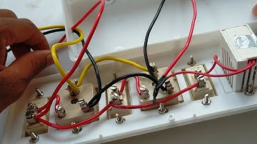 ✔️ How to do Two 5Pin sockets and 1 Fan dimmer connection |How to start Switch board Wiring for home