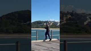 When the big one snaps you off at Coffs jetty #viral #shorts