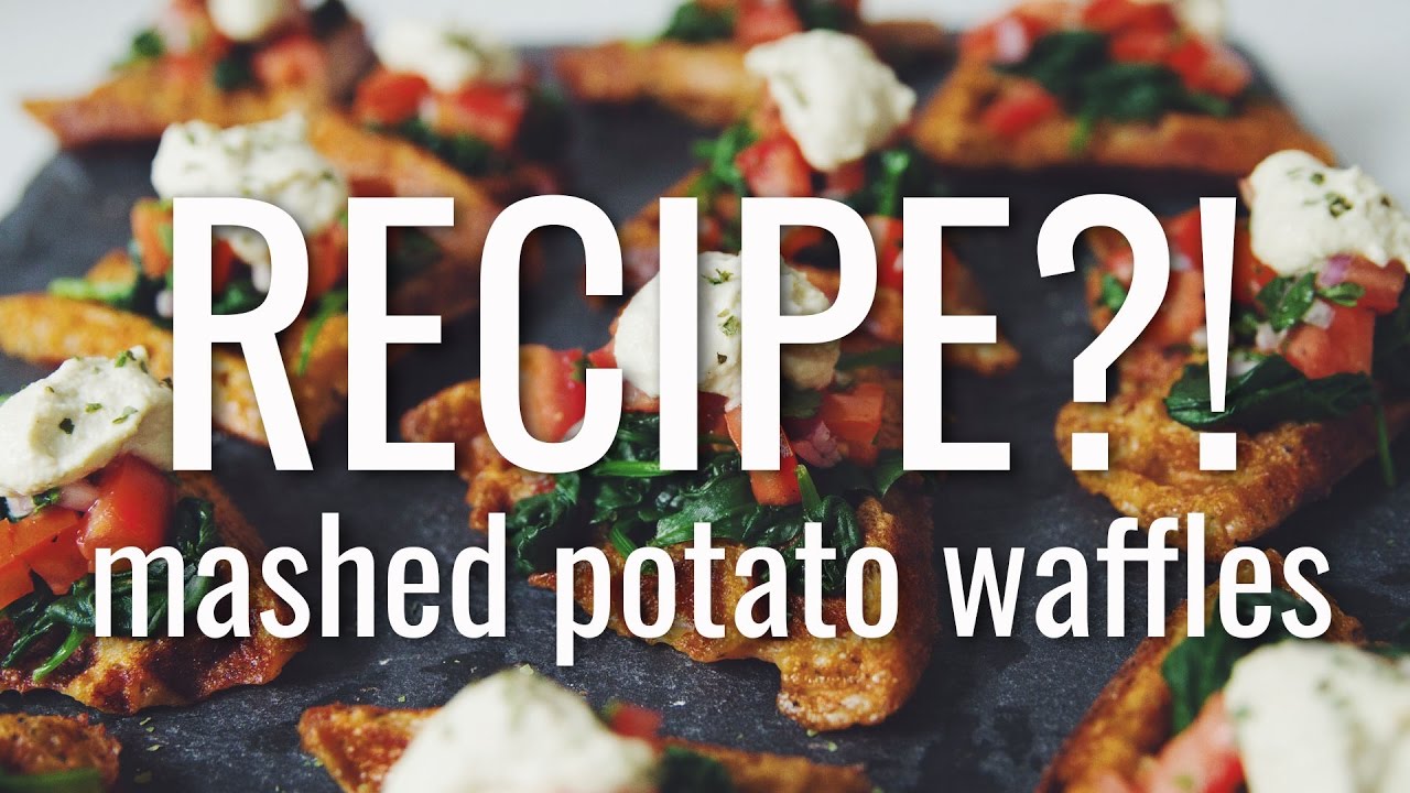 Вафли с картофельным пюре | РЕЦЕПТ?! выпуск №15 (горячее блюдо)