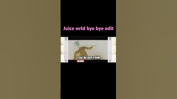 Juice wrld bye bye edit #music #rap #hiphop #song #juicewrld #marshmello