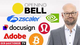 Opening Bell: Bitcoin, Lululemon, Zscaler, DocuSign, Adobe, Nvidia