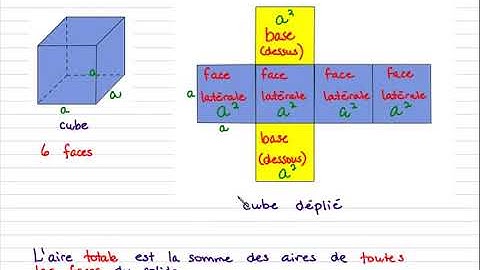 MAT3002 Aire latérale et aire totale des solides : le cube et le prisme