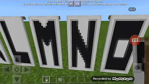 マインクラフト バナー アルファベット