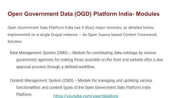Open Government Data OGD Platform India- An Introduction