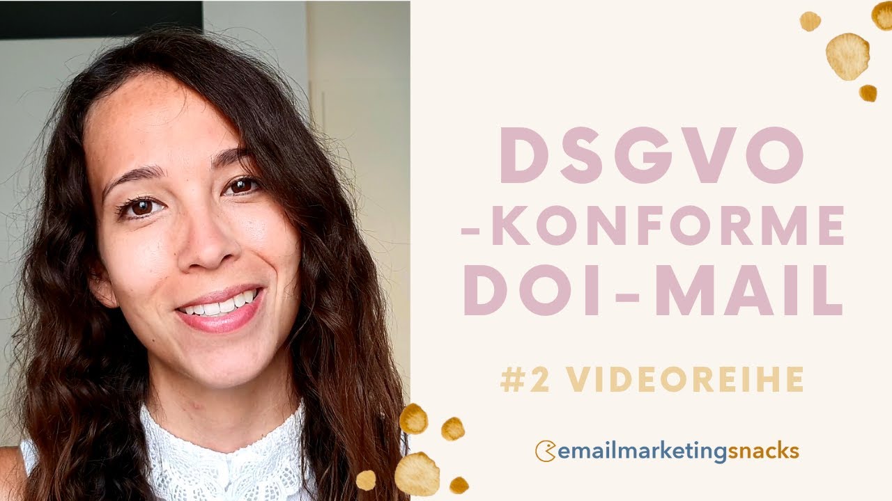 Update New DSGVO-konforme DOI mail - Teil 2 | Double-Opt-In-E-Mail Newsletter Vorlage