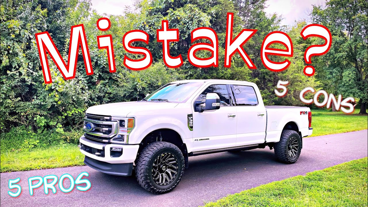 5 Pros 5 Cons To Daily Driving My 2022 Ford F350 Diesel - Youtube