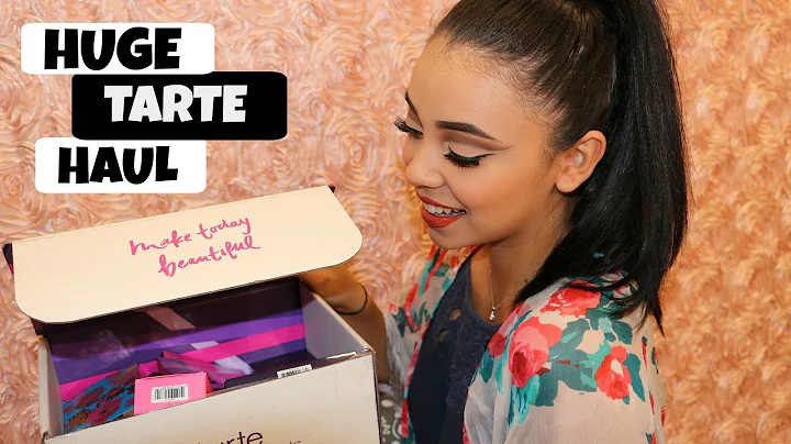 HUGE TARTE HAUL | MINI REVIEWS AND SWATCHES