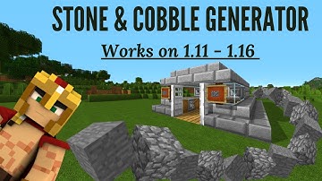 minecraft  cobblestone and stone generator 1.11- 1.16