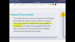 “Foreign Exchange Market” Economics Unit 4