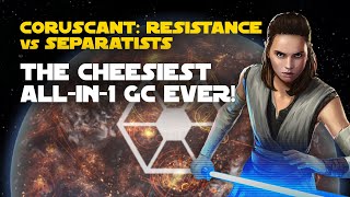 Coruscant: Resistance vs Separatists Galactic Challenge | SWGOH GC X