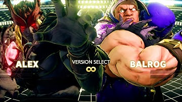 Alex vs Balrog (Hardest AI) - Fighter V All Costumes Unlock
