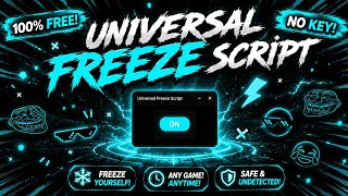 UNIVERSAL FREEZE SCRIPT WORK IN ALL GAMES || EPIC.S || 2026
