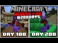 I Survived 200 Days in Minecraft Hardcore.... Heres What Happened....