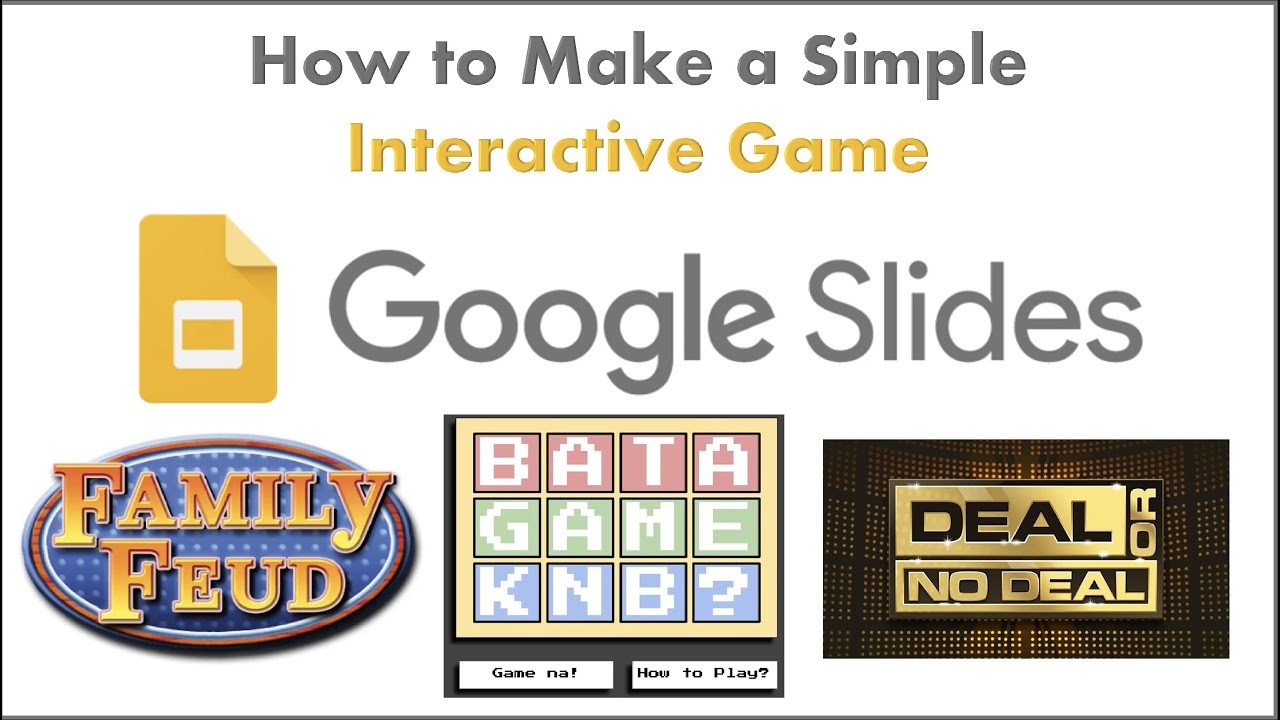 How To Make Interactive Google Slide Games 