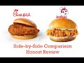 Chick-fil-A and Jollibee CHICKEN SANDWICHES Side-by-Side Comparison HONEST REVIEW