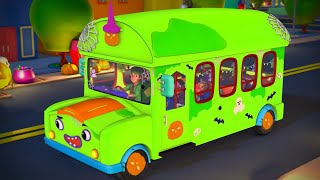 Halloween Wheels on the Bus - Vehicle Songs for Kids