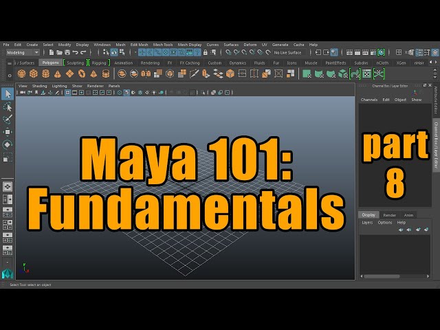 Maya 101 - Fundamentals 08 - Introduction to Lights, 3-point