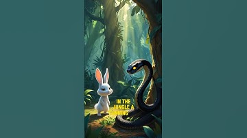 🦊 The Brave Rabbit Outsmarts the Cunning Snake! 🐍 | Best Jungle Moral Story for Kids 🌿✨ #animation
