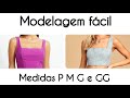 Como fazer molde Cropped Decote Quadrado