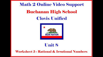 Math 2 Unit 8 WS 5 Homework Help Morgan