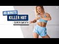 40 MIN FREAKY FRIDAY HIIT WORKOUT - Full Body, No Equipment - (HIIT IT HARDER DAY 12)