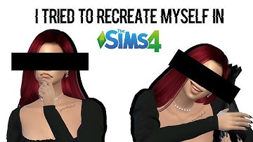 I tried to recreate myself in The Sims 4
