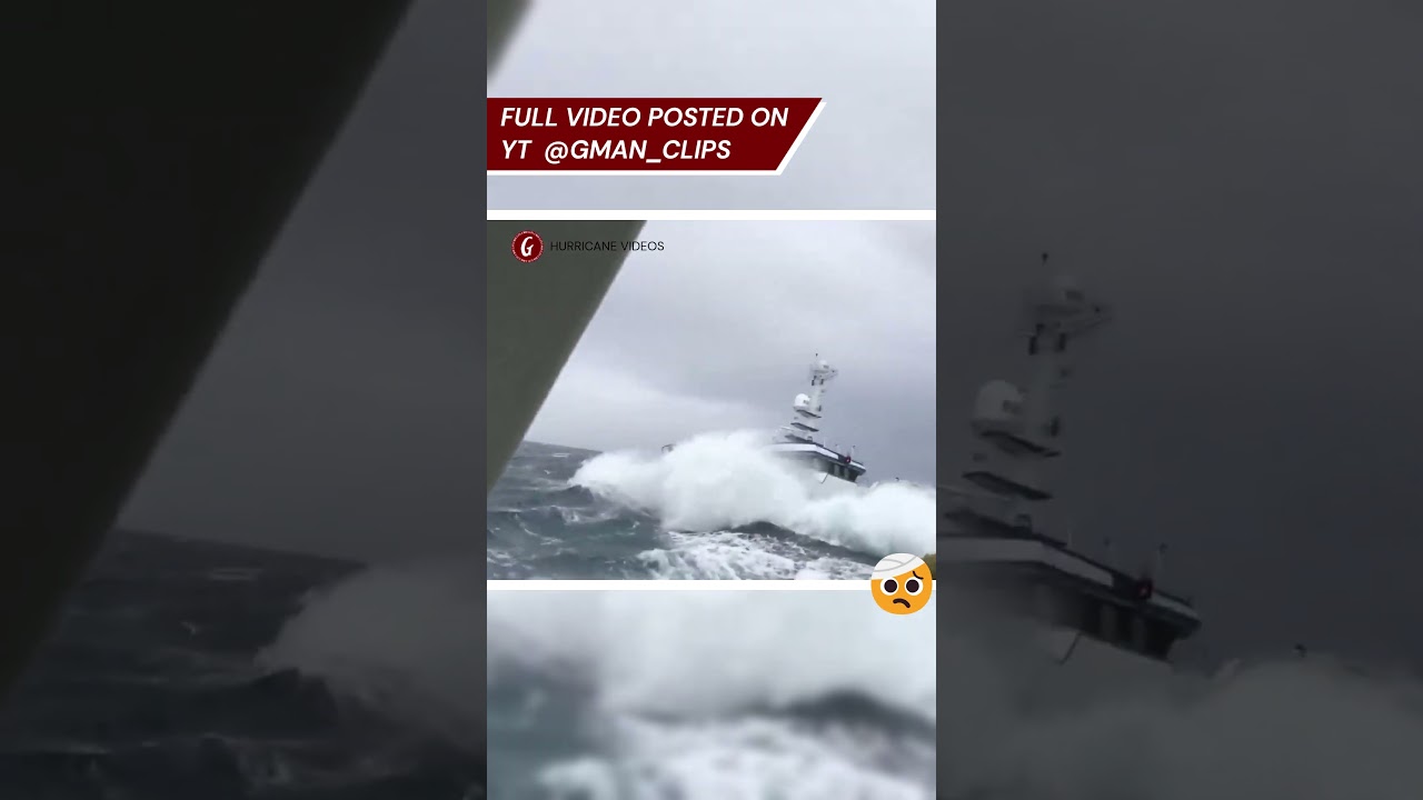 Crazy Ship Hurricane Video 🌊 Crazy Sea Storm Clips | 