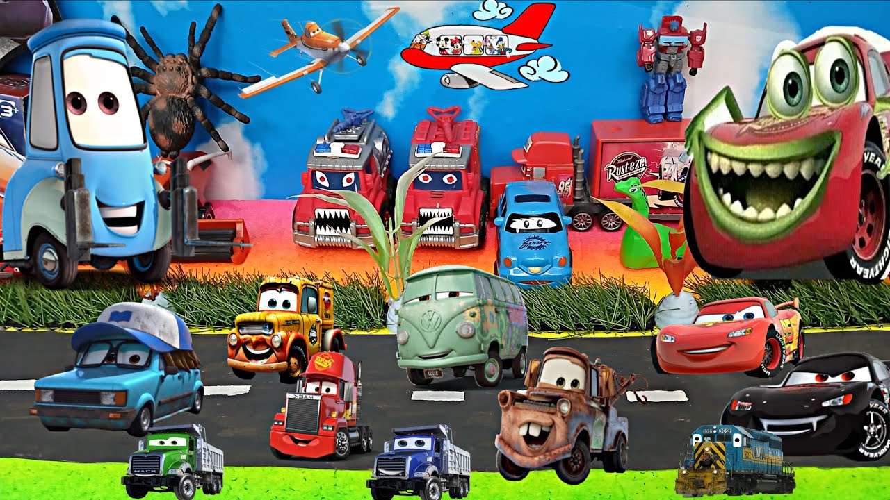 Disney Pixar Cars Unboxing Review | Lightning McQueen, Tow Mater, Chick Hicks, Sally Carrera, Cruz