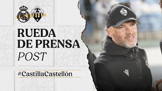 Rueda de prensa: Dick Schreuder tras el Real Madrid Castilla 0-2 CD Castellón (23-03-2024 by CDCastellonOficial 2,182 views 1 month ago 1 minute, 46 seconds