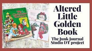 Altered Little Golden Book - Adding Pockets #dtpthejunkjournalstudio