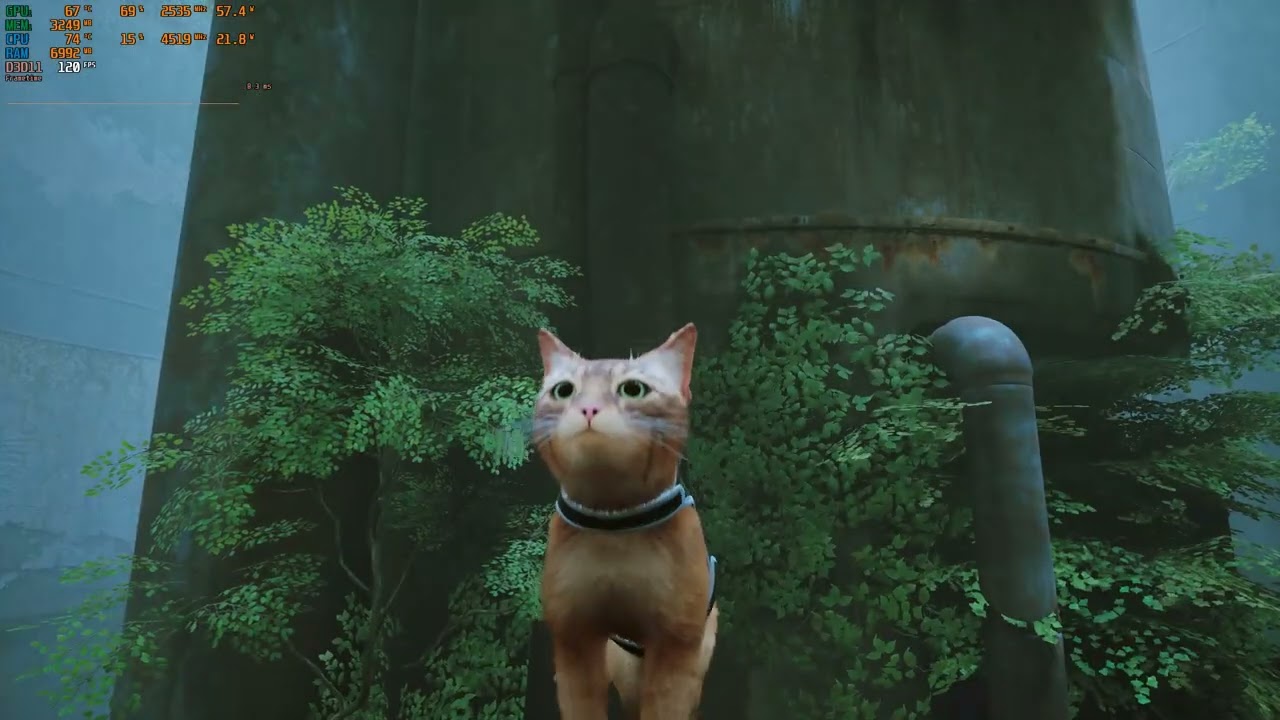 Prueba de Rendimiento Stray 120fps i5-13420h+RTX4050laptop