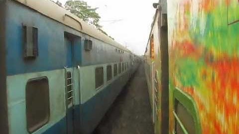 Parallel Race: Duronto Overtaking Indian Express Train of INDIAN RAILWAYS