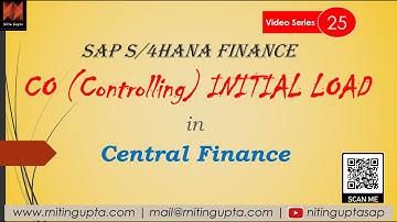 CO Initial Load - SAP Central Finance FAQs