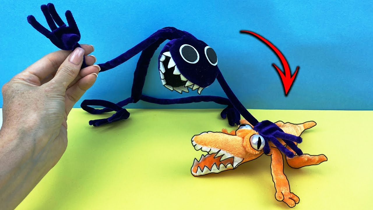 Rainbow Friends Blue Plush figure Game FNF Toy Plush Stuffed Animal NEW