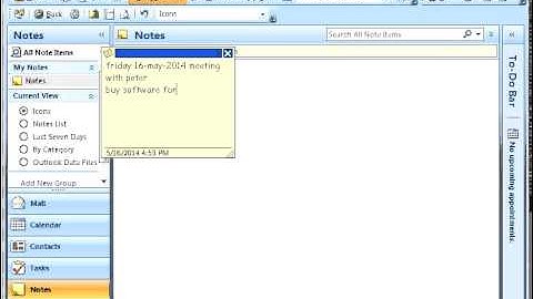 How to Create Notes in Outlook?