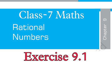 Exercise 9.1 / Class-7 Maths Chapter 9 Rational Numbers / Solution And Explanation By-KV Teacher