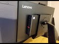 Lenovo Tiny In One 24" Gen3 Touch Monitor Review - Including Assembly with a M720q Tiny PC