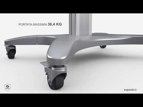 AVF1500- Supporto da pavimento con ruote per TV da 32″ a 65″