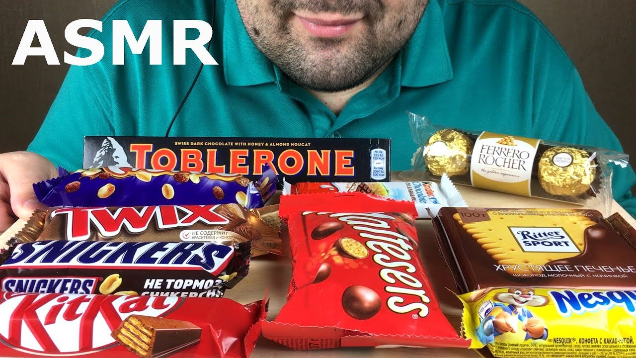 ASMR:CHOCOLATE EATING (Eating Sounds) Mukbang *NO TALKING* | Russian ASMR