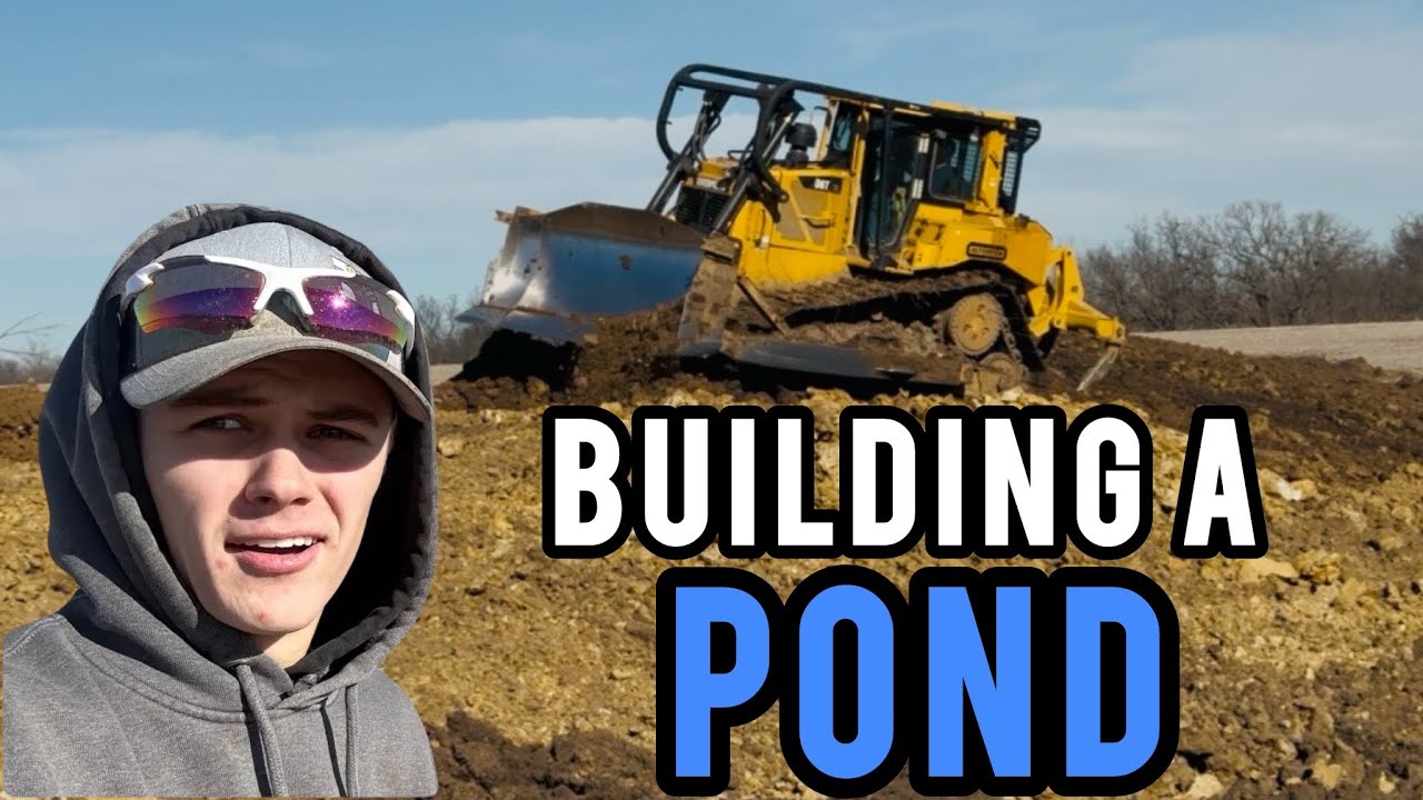 Building A Pond with 2 Cat Bulldozers