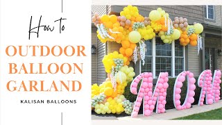 Outdoor Balloon Garland from Kalisan Balloons