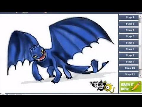 How to Draw Night Fury - YouTube